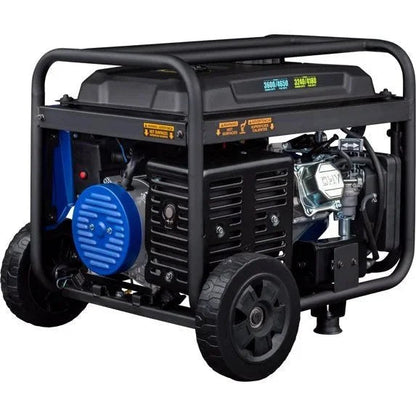 Westinghouse 4650W dual fuel portable generator with remote electric start and RV outlets, perfect for outdoor power needs.