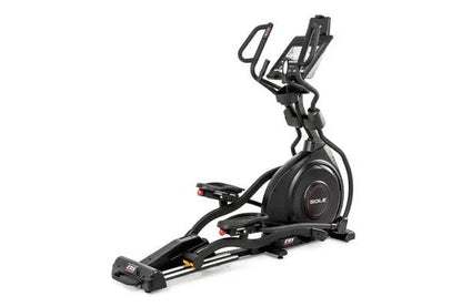 Casavibeo Sole E95 elliptical trainer showing a sleek black frame and digital display, ideal for home cardio workouts.