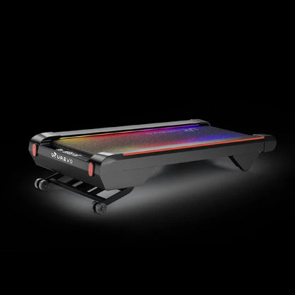 Casavibeo UREVO CyberPad for home smart treadmill, close-up view of the sleek control pad with digital display and buttons.