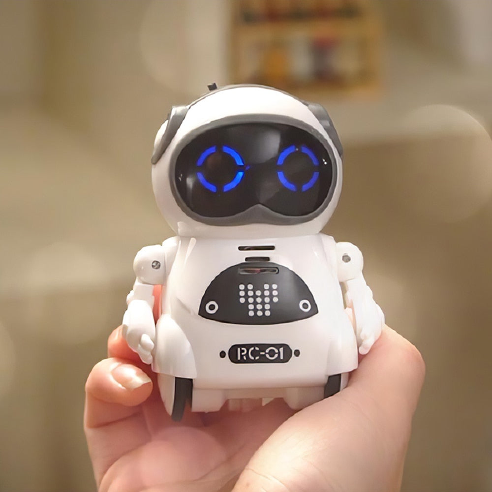 Belro Pocket RC Robot toy with movable arms and wheels, small handheld remote control, perfect for kids' toys and games.