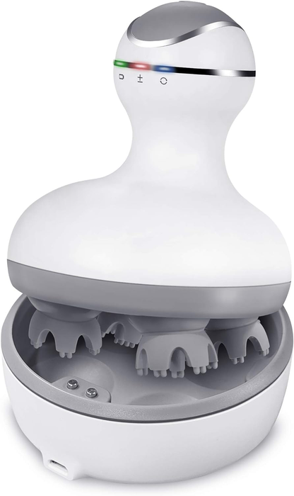 Belro scalp massager with ergonomic handle and multiple massage nodes for relaxing head and scalp relief.