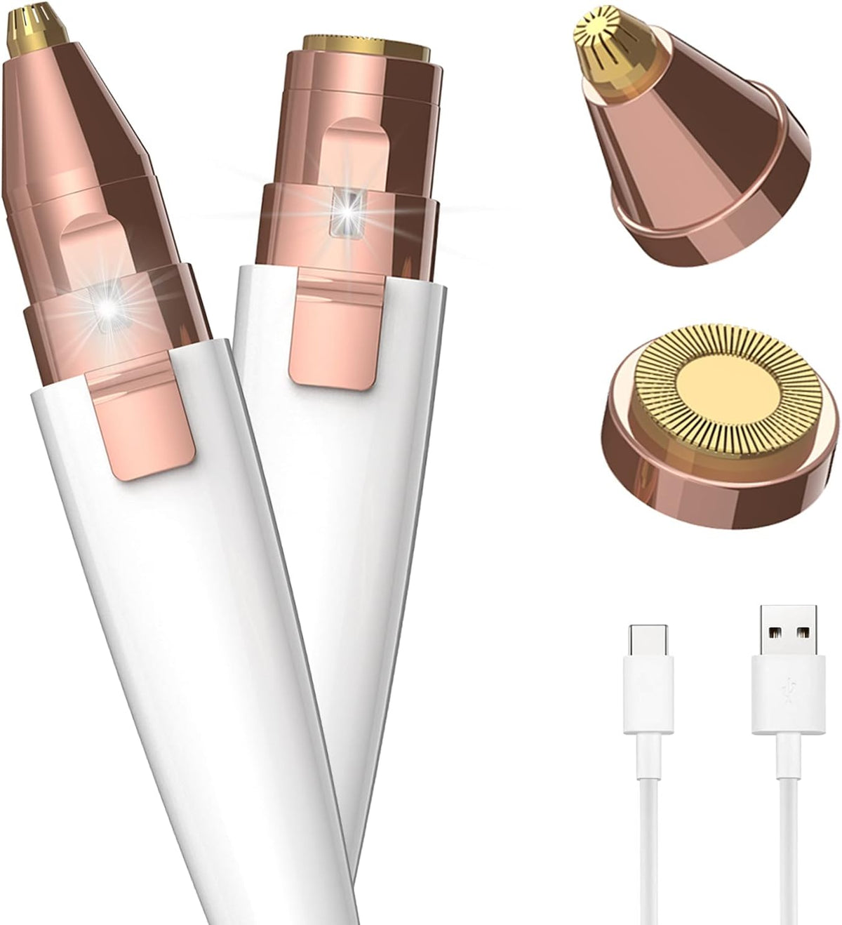 Belro eyebrow facial hair trimmer for women, compact personal care device with precision trimming attachment.