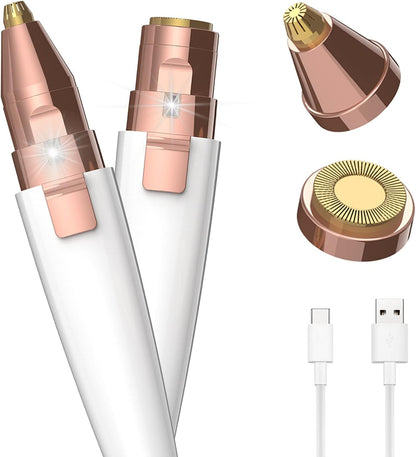 Belro eyebrow facial hair trimmer for women, compact personal care device with precision trimming attachment.