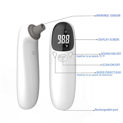 Belro pet thermometer with digital display, designed for quick and accurate temperature readings for pets.