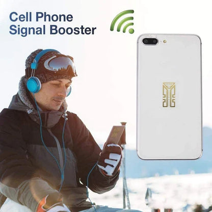 Belro cell phone signal enhancement stickers, electronic signal booster device with adhesive stickers for improved mobile reception