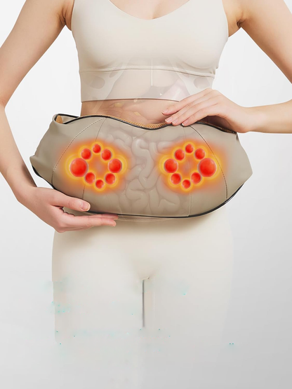 Belro stomach massager for constipation, electronic personal care appliance with flexible design for abdominal relief.