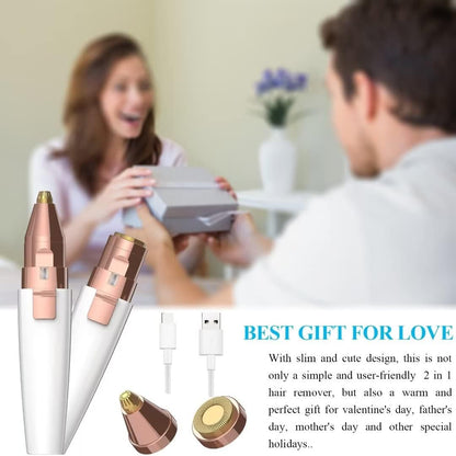 Belro eyebrow facial hair trimmer for women, compact personal care appliance with precision grooming blades.