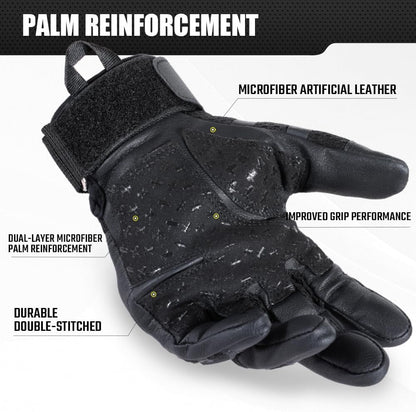 Belro touch screen tactical gloves with reinforced palms and adjustable wrist straps, designed for durability and dexterity.
