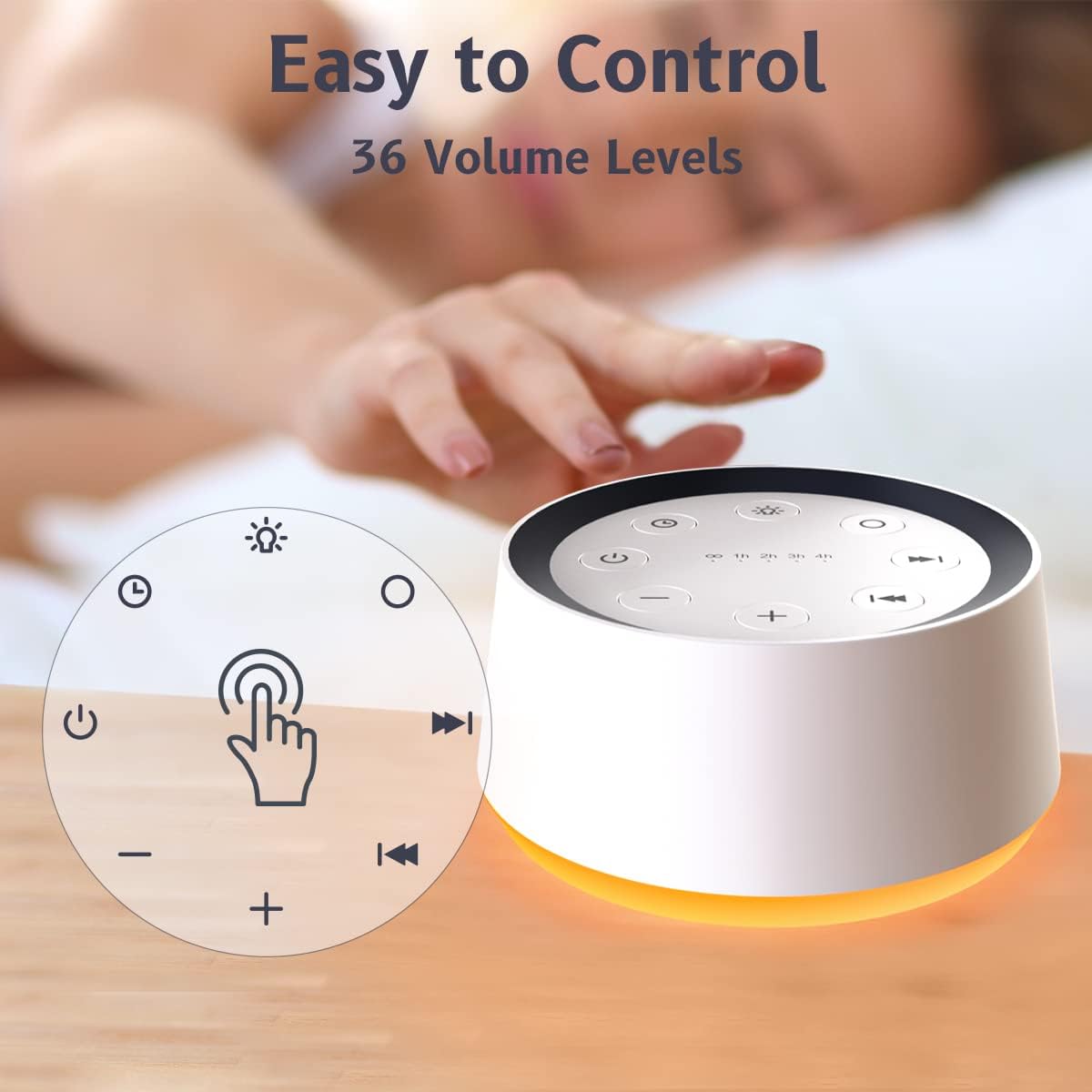 Belro baby sound machine noise device, compact and portable, designed for soothing infants with calming sounds.