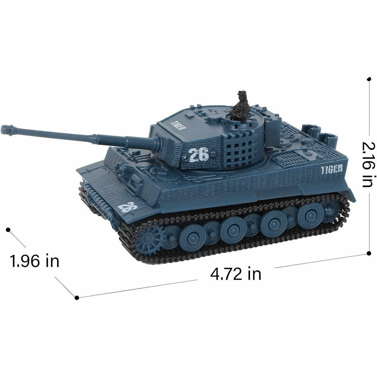 Belro RC tank toy with realistic design, featuring detailed exterior and remote control features for kids and collectors.