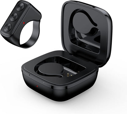 Belro TikTok scrolling ring remote control, compact electronic device with a sleek design, used for camera and device navigation.