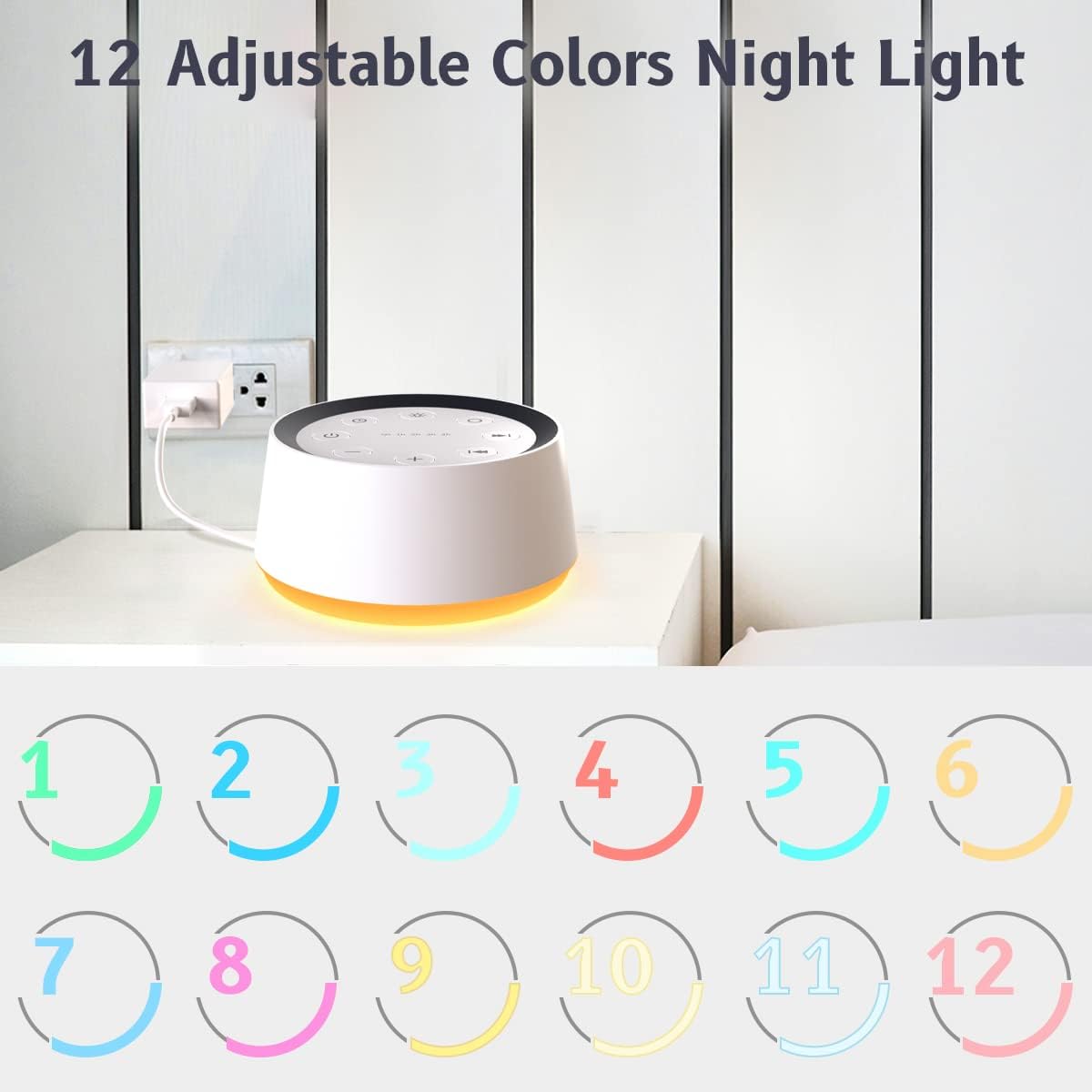 Belro baby sound machine noise device, compact and portable, designed for soothing infants and creating a peaceful sleep environment.
