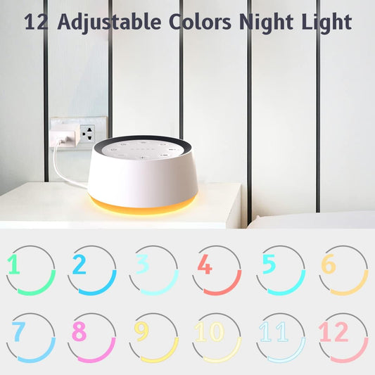 Belro baby sound machine noise device, compact and portable, designed for soothing infants and creating a peaceful sleep environment.