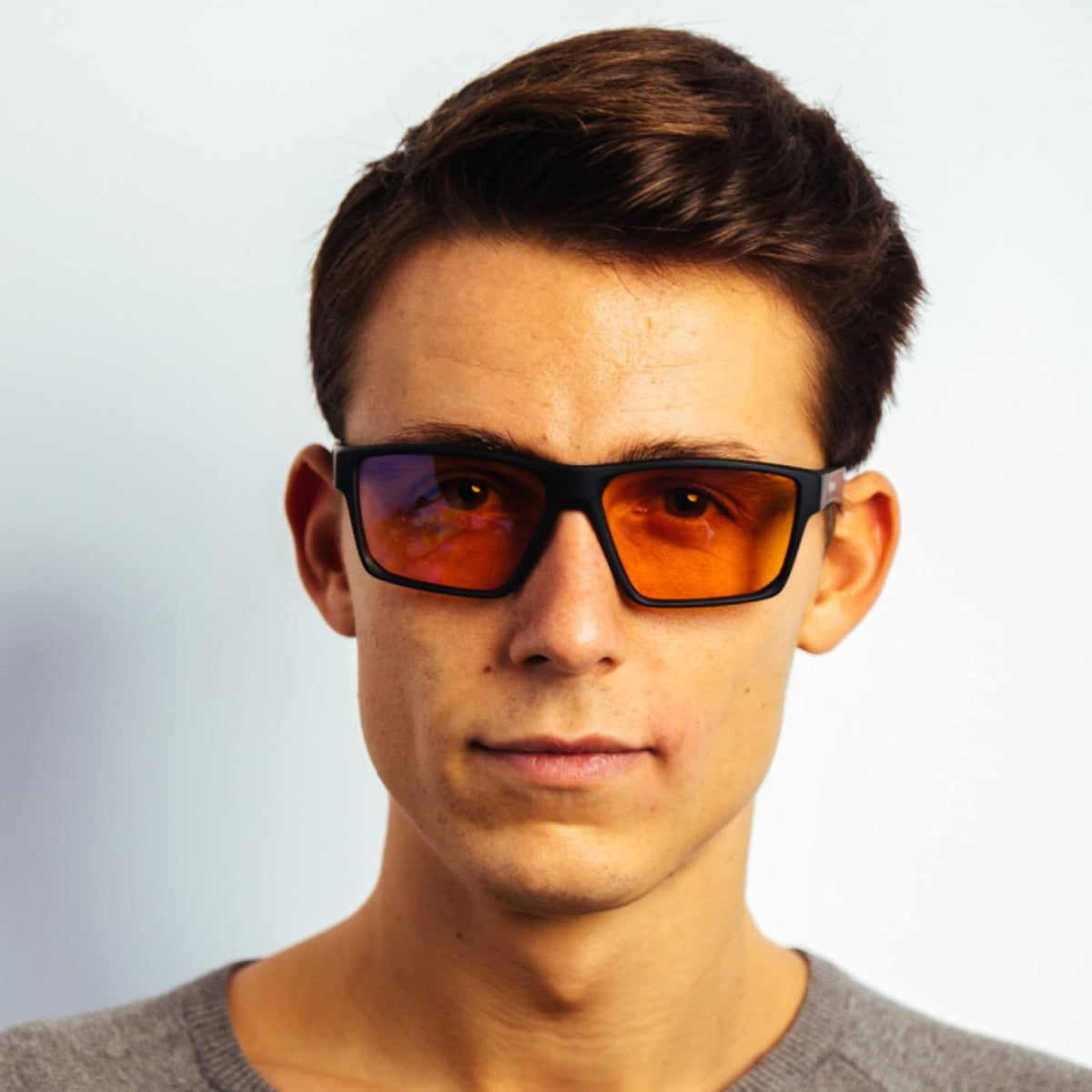 Belro blue light blocking gaming glasses with clear lenses designed for computer screens, reducing eye strain during long gaming sessions.