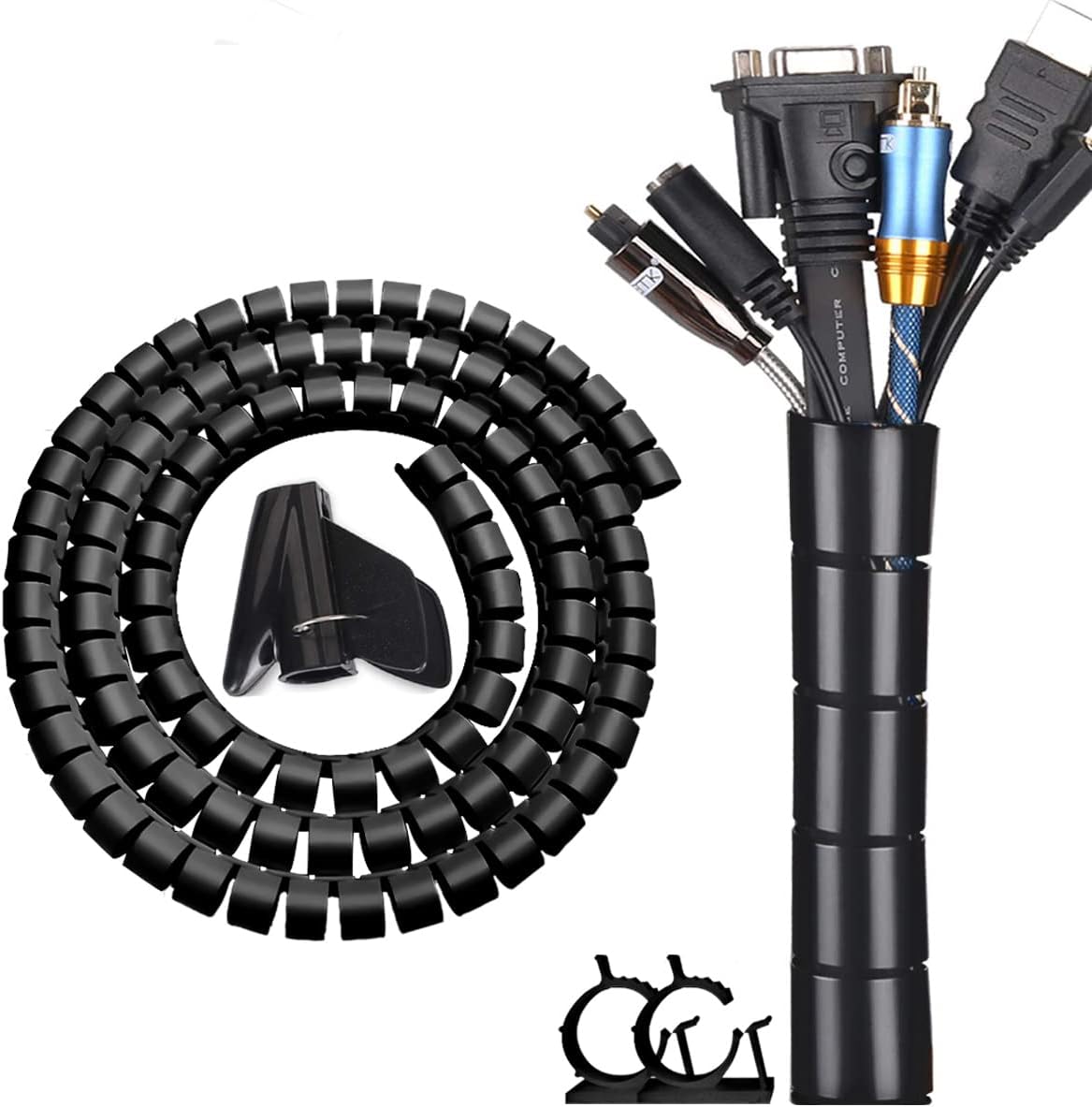 Belro desk cable organizer for electronics, with multiple compartments for tidy cable management and clutter-free workspace.