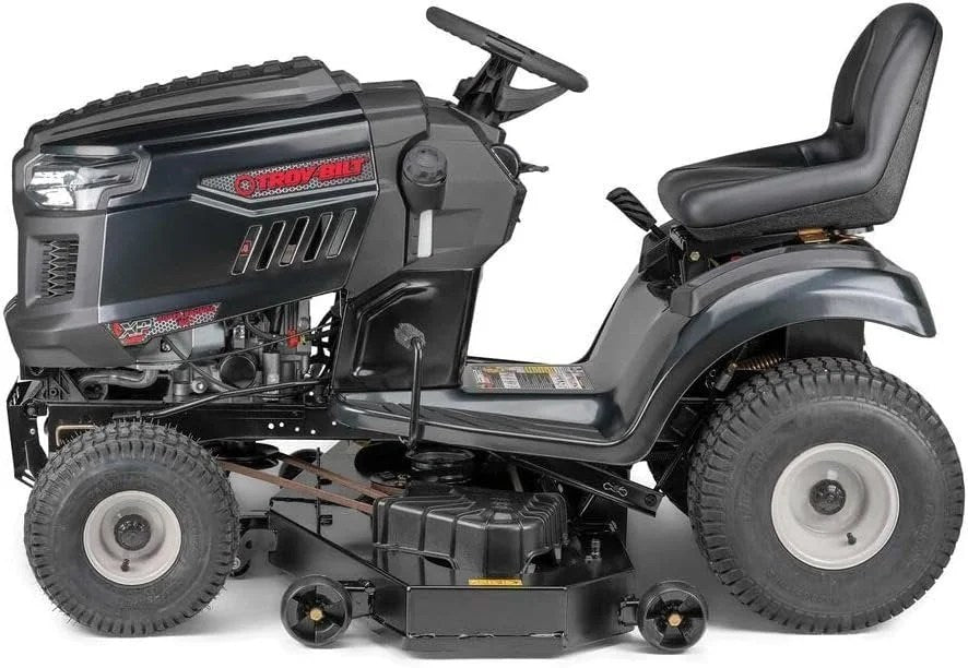 Casavibeo Super Bronco 50K riding lawn mower with large cutting deck and comfortable seat, ideal for efficient lawn maintenance.