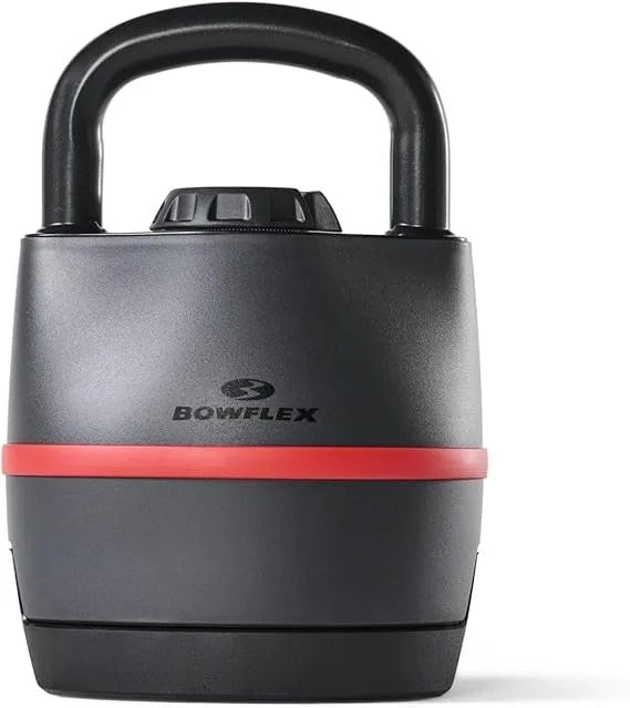Casavibeo BowFlex SelectTech 840 adjustable kettlebell with black handle and weight plates for versatile strength training.