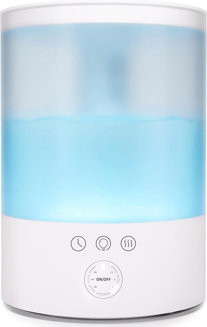 Belro Ultrasonic Cool Mist Humidifier for large rooms, electronic home appliance with water tank and mist outlet in the image.