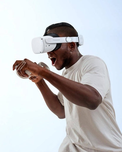 Belro VR head strap, adjustable electronic camera accessory for secure and comfortable virtual reality headset fit.