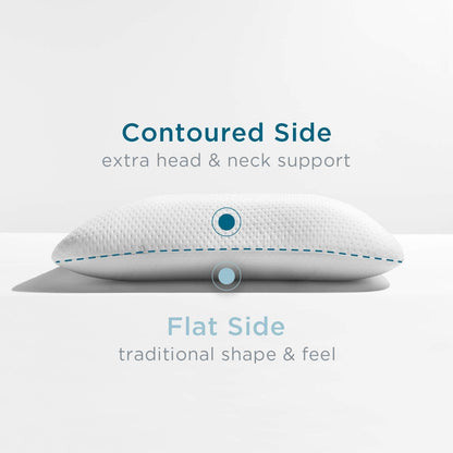 Belro foam pillow for health and beauty, showing a soft, supportive pillow with a smooth, comfortable surface and ergonomic design.