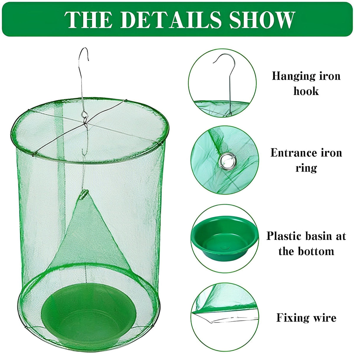 Belro stable fly trap for outdoor pest control, featuring a durable design to attract and trap flies in home and garden settings.