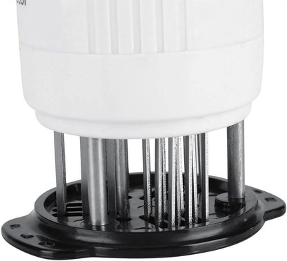 Belro Meat Injector Kit for kitchen use, featuring stainless steel needles and a pump for flavorful meat marinade injections.