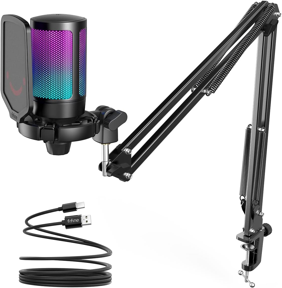 Belro gaming PC microphone, condenser mic for podcasting and streaming, with professional audio quality.