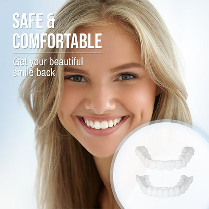 Belro Smile Veneer set showing upper and lower veneers for dental beauty and whitening, displayed on a white background.