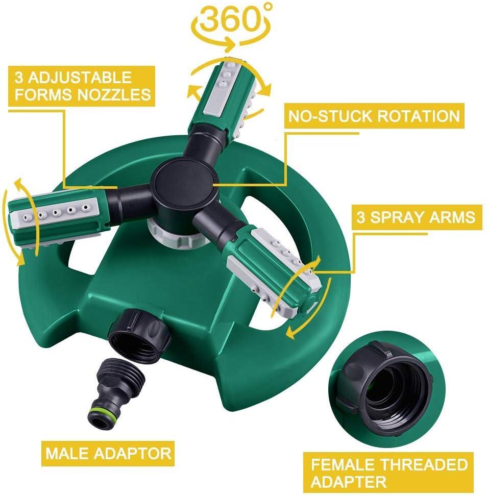 Belro Garden Lawn Water Sprinkler watering a green lawn in an outdoor garden setting