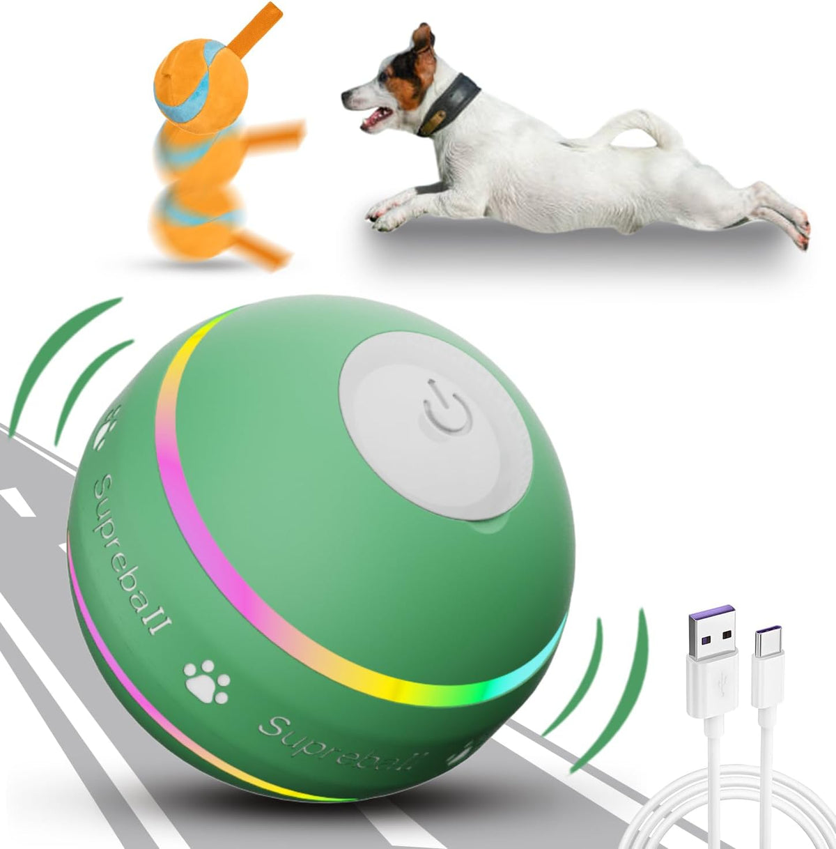 Belro interactive dog ball toy for pets, featuring a colorful, durable design for engaging play and mental stimulation.