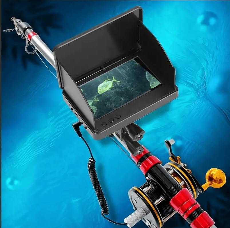 Belro portable fish finder with 4.3-inch LCD monitor, underwater fishing camera for electronics and outdoor fishing use.