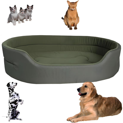 Belro eco-friendly pet bed with soft, sustainable fabric and cushioned interior for comfortable pet relaxation.
