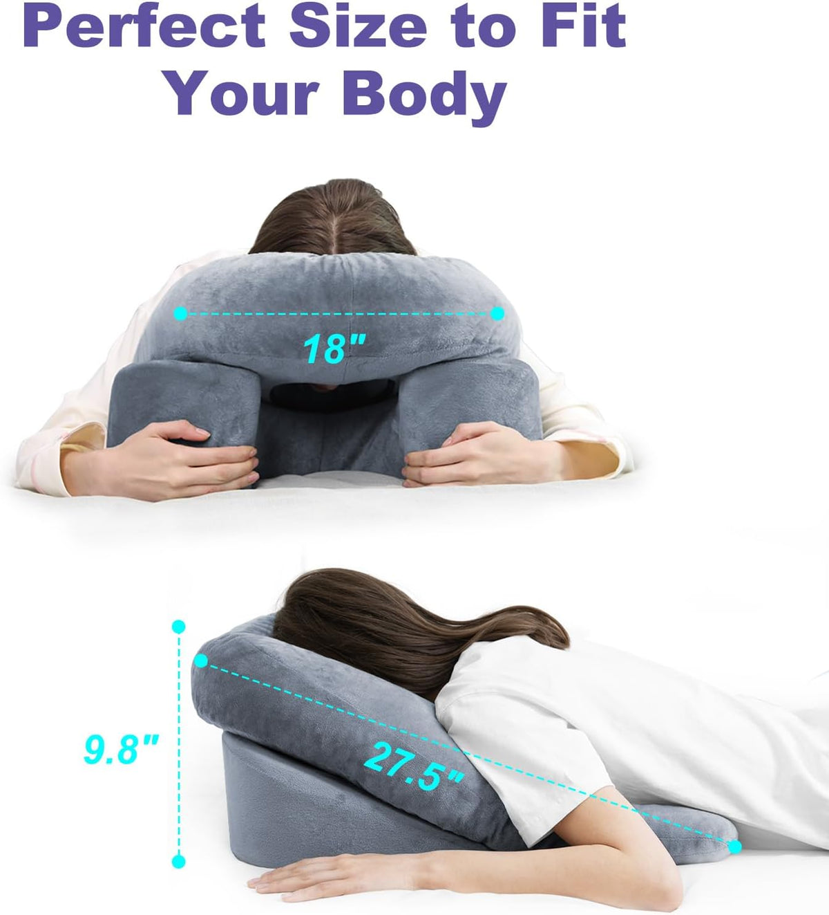 Belro face down pillow for BBL or eye surgery, stomach sleeping cushion designed for comfort and support during recovery.