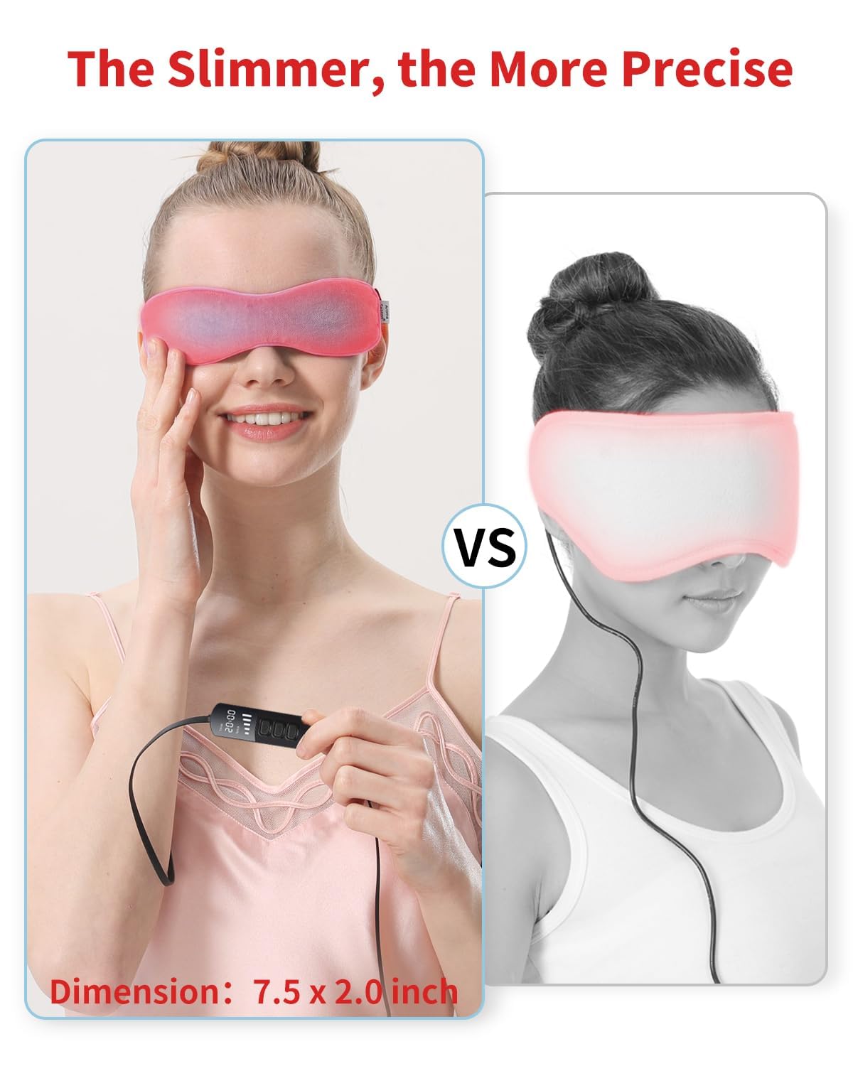 Belro eye heating pad mask for dry eyes, soft fabric covering around eyes with adjustable strap, used for eye relief and comfort.