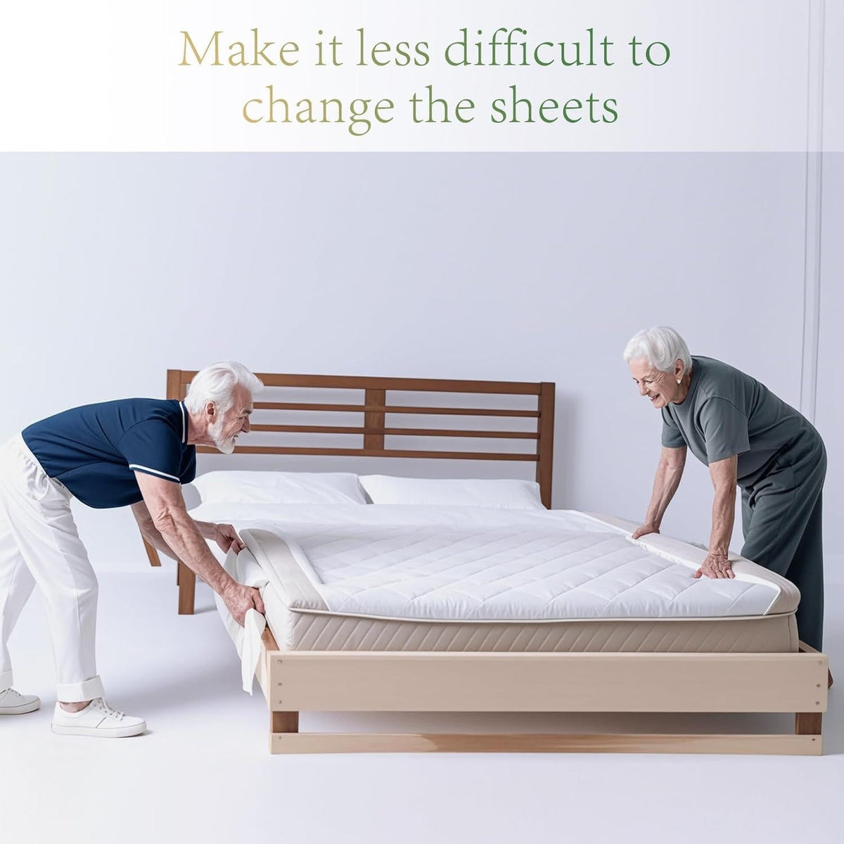 Belro mattress lifter in a health and beauty setting, showing ergonomic design for easy lifting and support.
