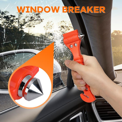 Belro car safety hammer set with glass breaker and seat belt cutter, ideal for emergency escape in vehicles.