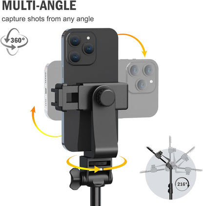 Portable Belro tripod mount stand for cell phones and cameras, compact electronics accessory with adjustable legs and mounting platform.