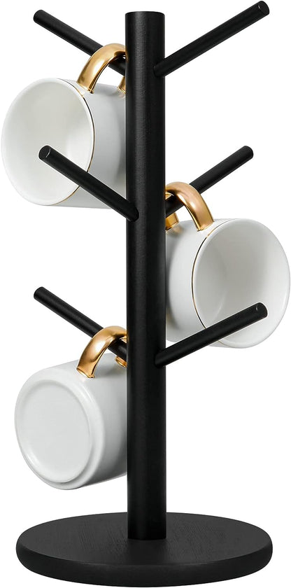 Belro Cup Mug Holder Tree for kitchen organization, holds multiple mugs, ideal for home and dining room storage.