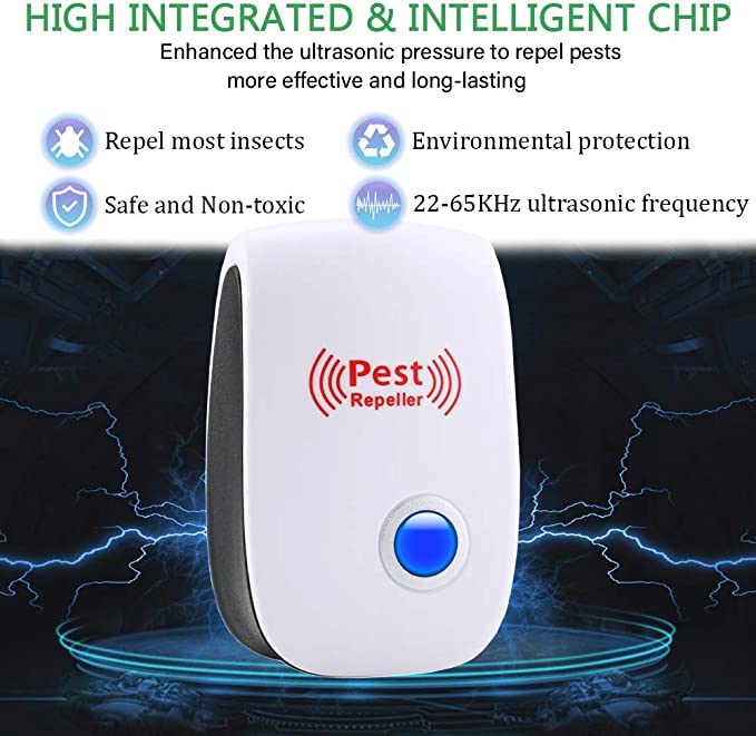 Belro ultrasonic rat repeller device for home and garden, designed to deter rats with sonic waves in outdoor pest control.