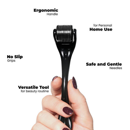 Belro beard hair growth roller for skin care, featuring a handheld device with a roller head for stimulating facial hair growth.