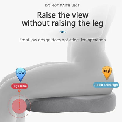 Belro adult car seat booster for sports and outdoor travel, shown in a close-up image with strap and padding details.