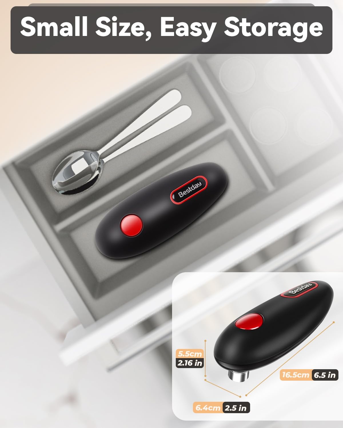 Belro electric automatic can opener for kitchen use, featuring ergonomic design and stainless steel cutting mechanism.