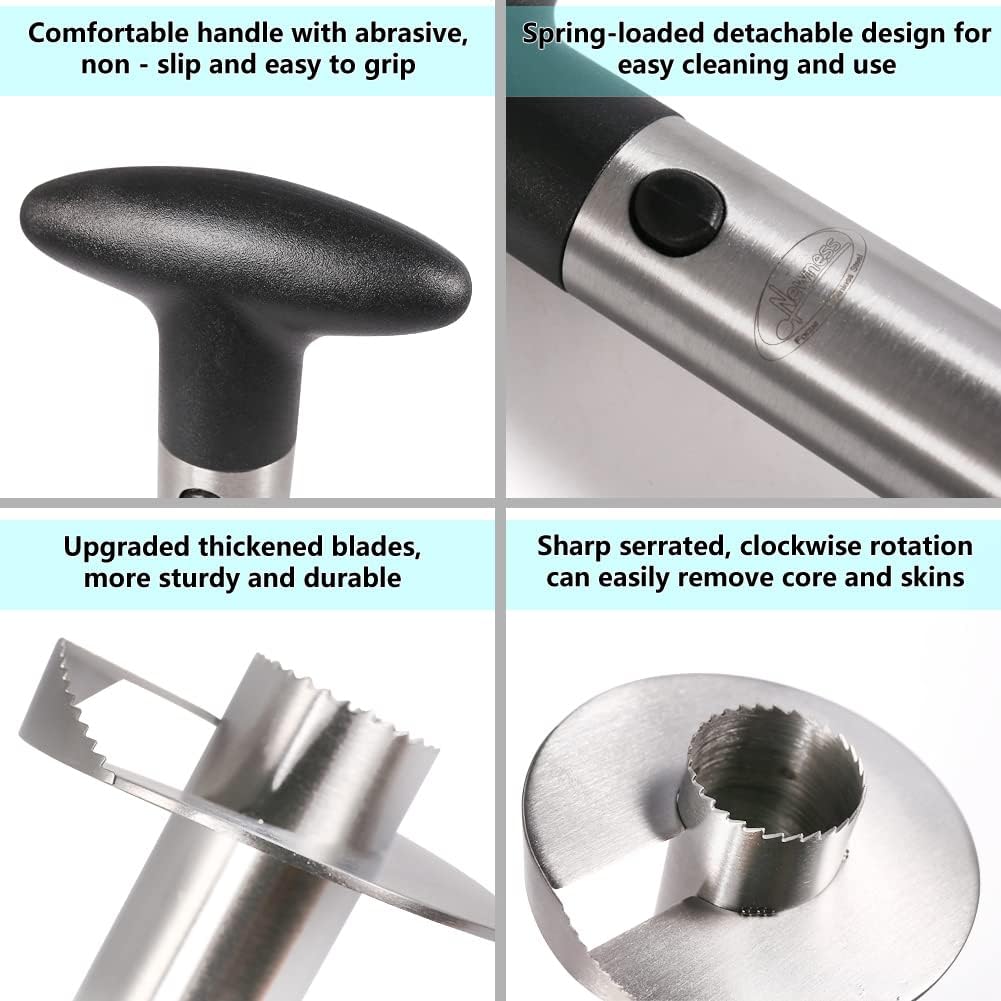 Belro pineapple corer for easy peeling and core removal of fresh pineapples in kitchen and dining.