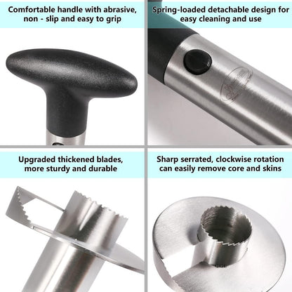 Belro pineapple corer for easy peeling and core removal of fresh pineapples in kitchen and dining.