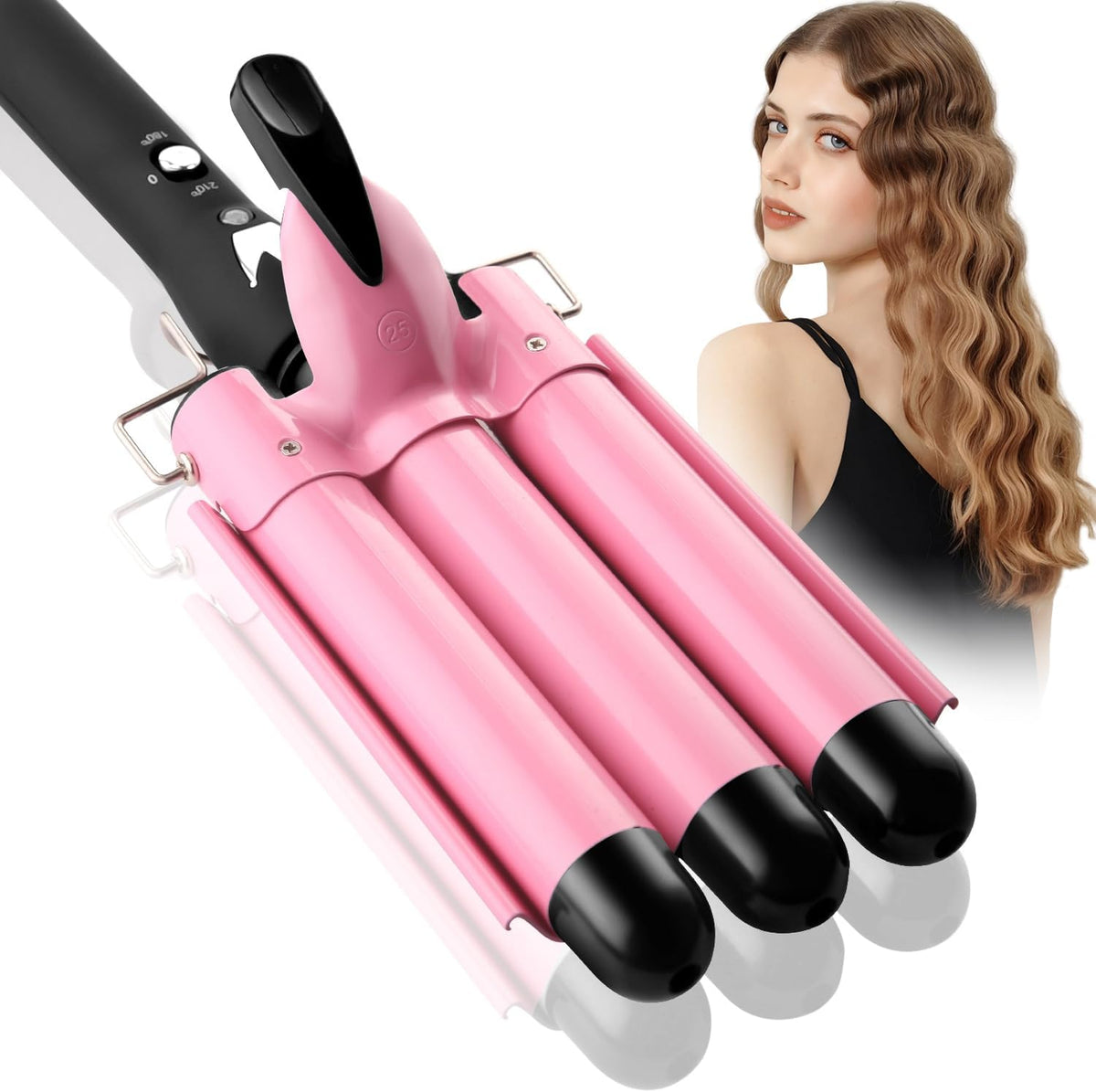 Belro curling iron hair waver with a ceramic barrel for creating stylish waves and curls in hair.