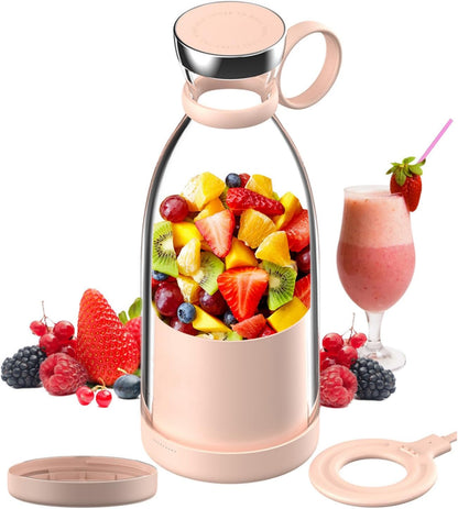 Belro portable electric juicer blender for smoothies and drinks, compact kitchen appliance with stainless steel blades.