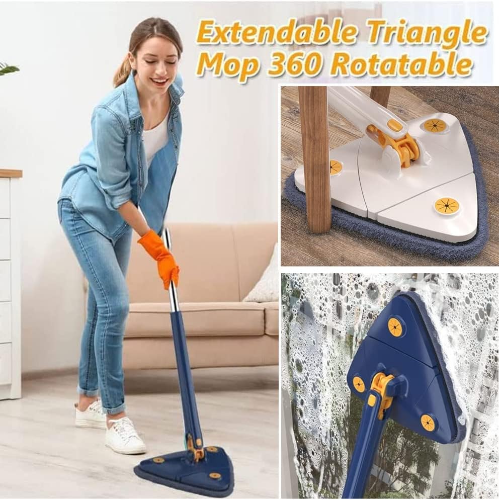 Belro 360° mop cleaner with adjustable handle and microfiber head for efficient home cleaning.