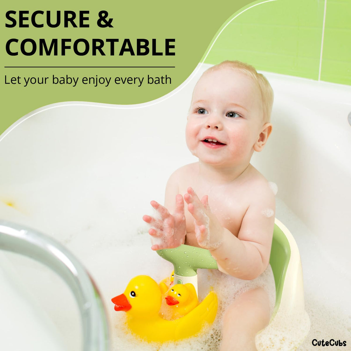 Belro baby bath seat with soft padding and adjustable straps for safe, comfortable bathing of infants and young children.