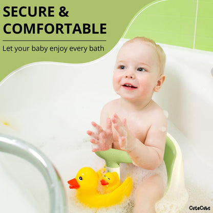 Belro baby bath seat with soft padding and adjustable straps for safe, comfortable bathing of infants and young children.