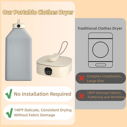 Belro portable clothes dryer machine for outdoor use, compact and easy to operate for home and garden drying needs.